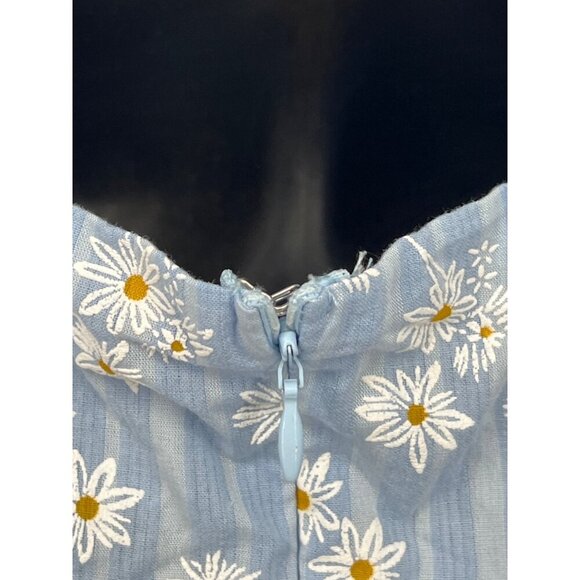 Billy J Halter 6 Daisy Blue V-Neck Floral Sleeveless Mini Delilah Women NWT New - Picture 6 of 10